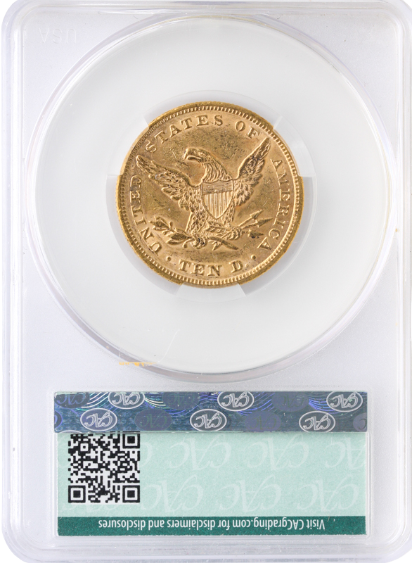 1855 $10 Liberty CACG MS61