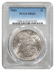 1903 Morgan $1 PCGS MS63