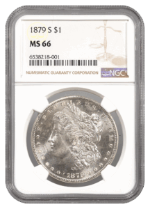 1879-S Morgan $1 NGC MS66