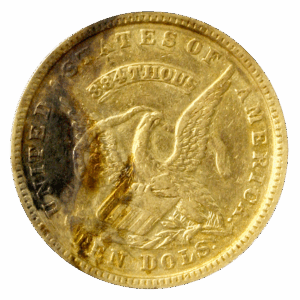 1852 $10 ASSAY SSCA PCGS AU50