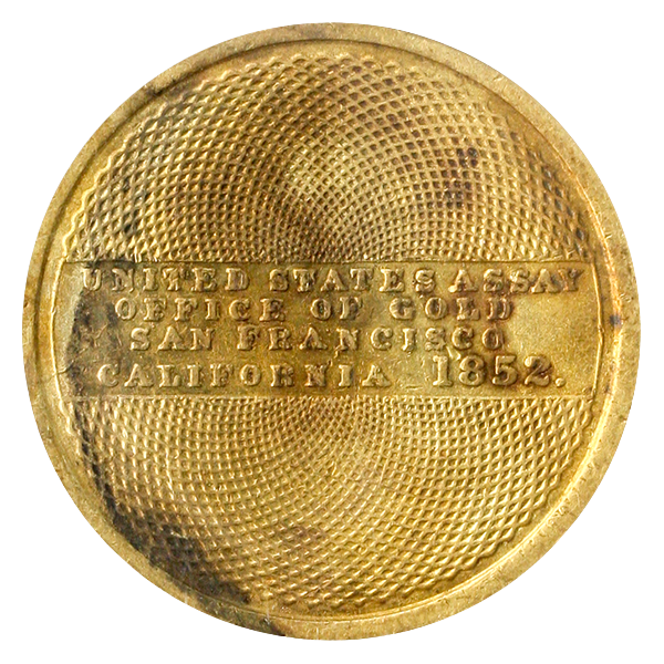 1852 $10 ASSAY SSCA PCGS AU50