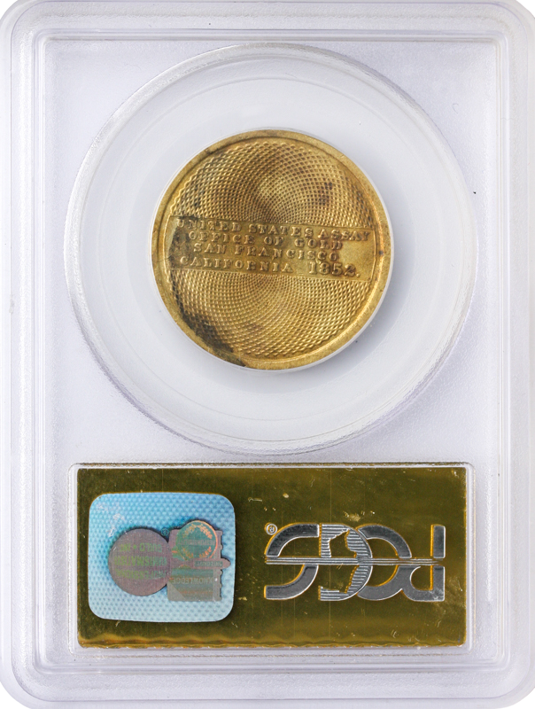 1852 $10 ASSAY SSCA PCGS AU50