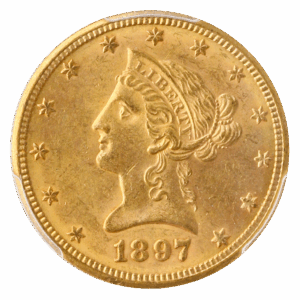 1897-O $10 LIberty PCGS MS62