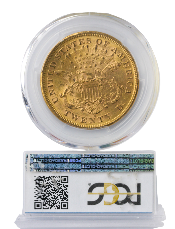 1875-S $20 Liberty PCGS MS60 CAC 1875-S $20 Liberty PCGS MS60 CAC