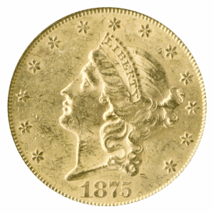 1875-S $20 Liberty PCGS MS61