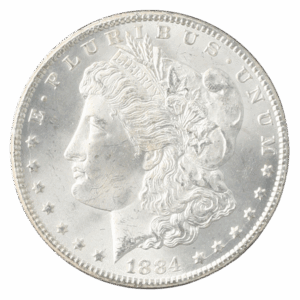 1884-CC Morgan $1 CACG MS64 +