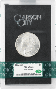 1884-CC Morgan $1 CACG MS64 +