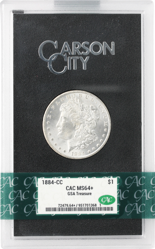 1884-CC Morgan $1 CACG MS64 +
