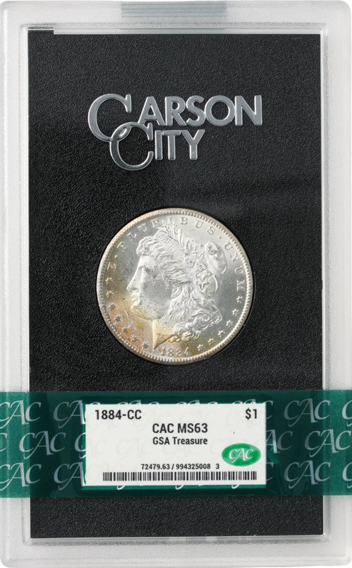1884-CC Morgan $1 GSA MS63 1884-CC Morgan $1 GSA MS63
