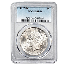 Certified Peace Dollars