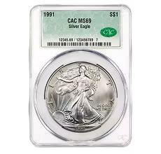 Certified Silver American Eagles