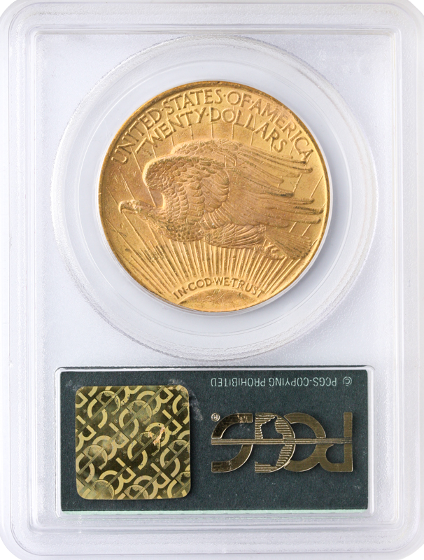 1908-D $20 Saint-Gaudens With Motto PCGS MS63