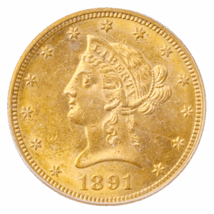 1891-CC $20 Liberty PCGS MS62
