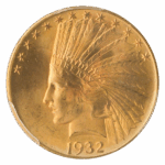 1932 $10 Indian PCGS MS66 CAC