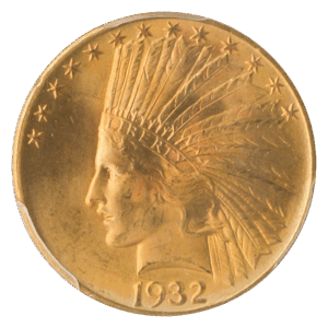 1932 $10 Indian PCGS MS66 CAC