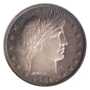 1901 BARBER HALF PCGS PCGS PR67 CAC