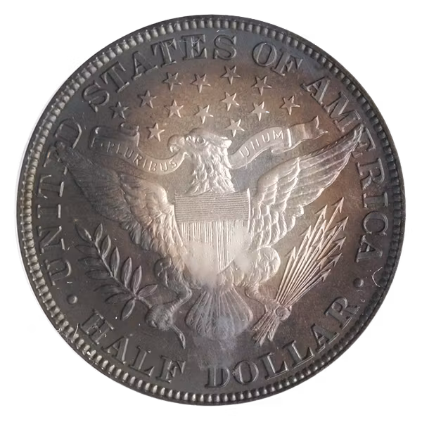 1901 BARBER HALF PCGS PCGS PR67 CAC 1901 BARBER HALF PCGS PCGS PR67 CAC