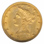 1855 $10 Liberty NGC MS61 CAC