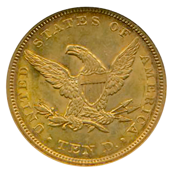 1855 $10 Liberty NGC MS61 CAC