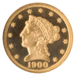 1900 $2.50 Liberty NGC PR68 CAC Ultra Cameo