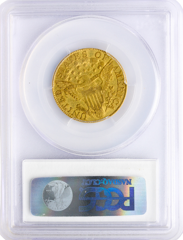 1806 $5 Draped Bust 8x5 Pointed 6 PCGS AU50 CAC
