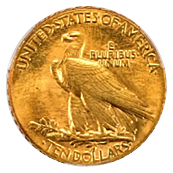 1907 $10 Indian Wire Rim CACG MS65