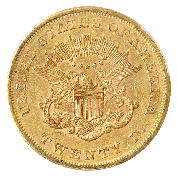 1864 $20 Liberty PCGS AU55 CAC 1864 $20 Liberty PCGS AU55 CAC
