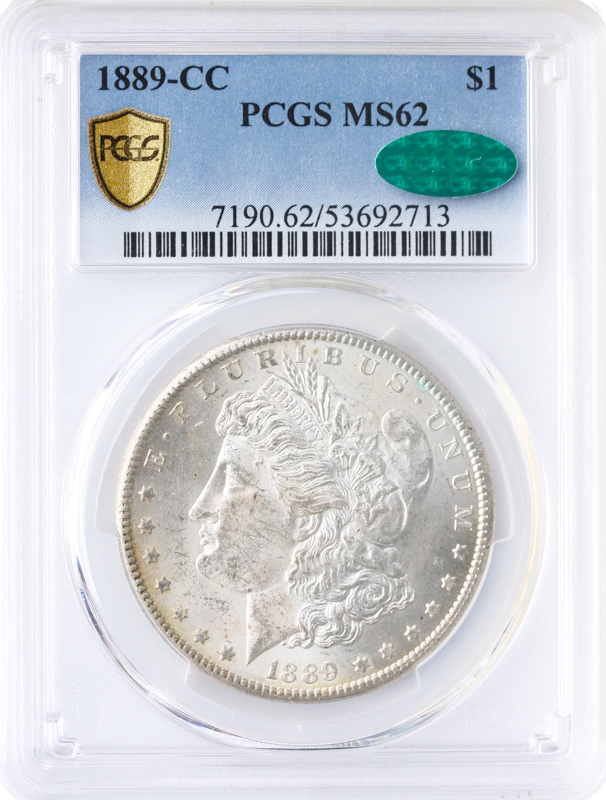 1889-CC Morgan $1 PCGS MS62 CAC 1889-CC Morgan $1 PCGS MS62 CAC