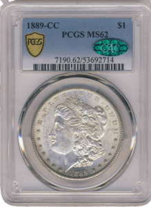 1889-CC Morgan $1 PCGS MS62 CAC
