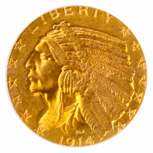 1914-D $5 Indian PCGS MS63