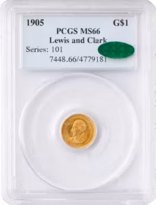 1905 $1 Lewis and Clark PCGS MS66 CAC
