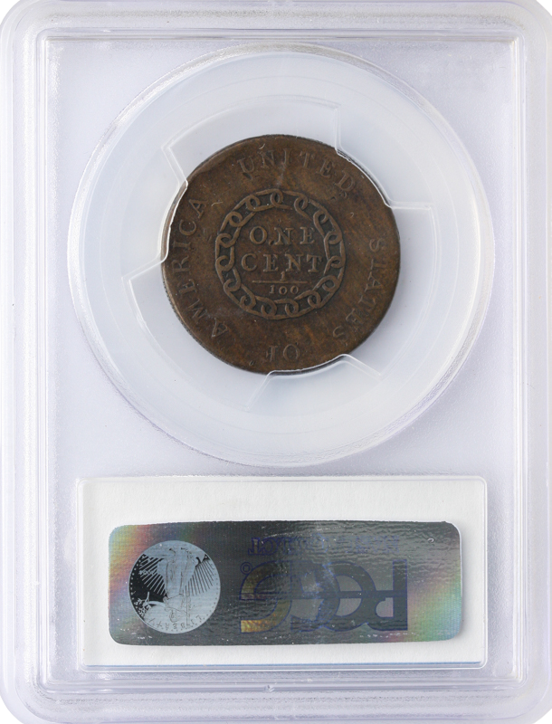 1793 Flowing Hair Chain Cent AMERICA PCGS VF25 CAC Brown 1793 Flowing Hair Chain Cent AMERICA PCGS VF25 CAC Brown