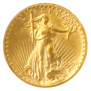 1907 $20 Saint Gaudens PCGS MS62 CAC