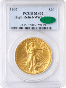 1907 $20 Saint Gaudens PCGS MS62 CAC