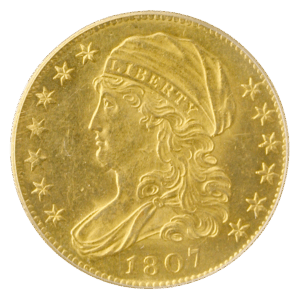 1807 $5 Capped Bust Left PCGS MS61 CAC