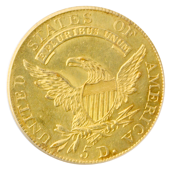 1807 $5 Capped Bust Left PCGS MS61 CAC 1807 $5 Capped Bust Left PCGS MS61 CAC