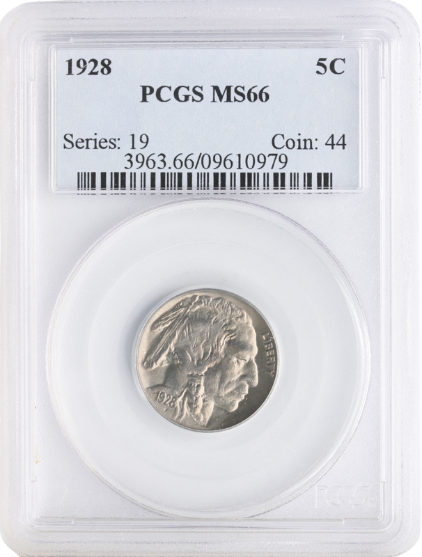 1928 Buffalo Nickel PCGS MS66