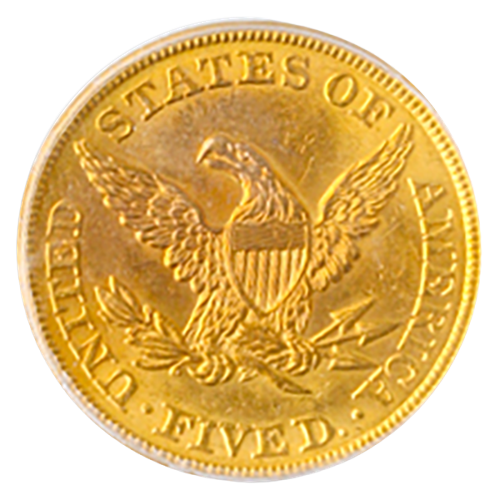1856 $5 Liberty PCGS MS61