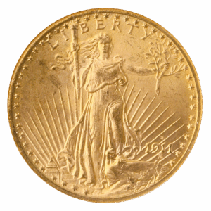 1911-D $20 Saint Gaudens NGC MS65 CAC