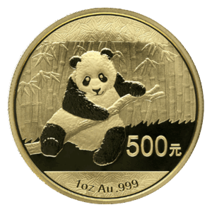 1 oz Chinese Gold Panda Coin (BU, Dates Vary)