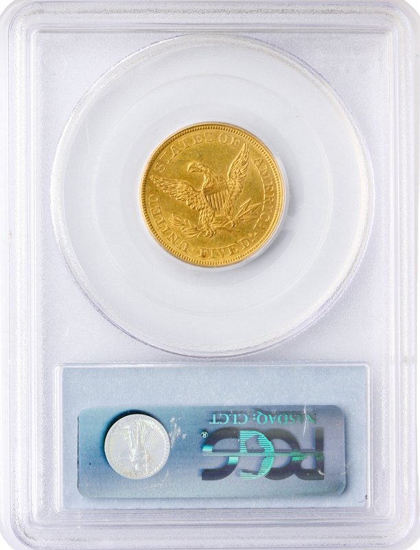 1844 $5 Liberty PCGS MS62 CAC