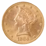 1886-S $10 Liberty PCGS MS63 CAC
