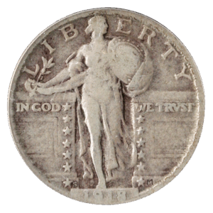 1918/7/-S Standing Liberty Quarter PCGS F12 CAC