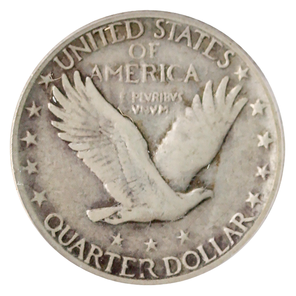 1918/7/-S Standing Liberty Quarter PCGS F12 CAC