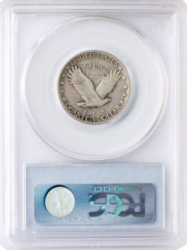 1918/7/-S Standing Liberty Quarter PCGS F12 CAC
