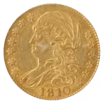 1810 $5 Capped Bust Large Date Large 5 PCGS AU50 CAC