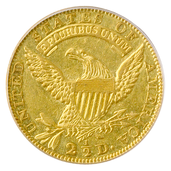 1829 $2.50 Capped Bust PCGS AU55