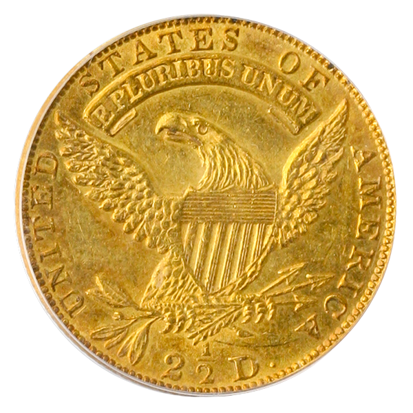 1832 $2.50 CAPPED BUST PCGS MS62 CAC