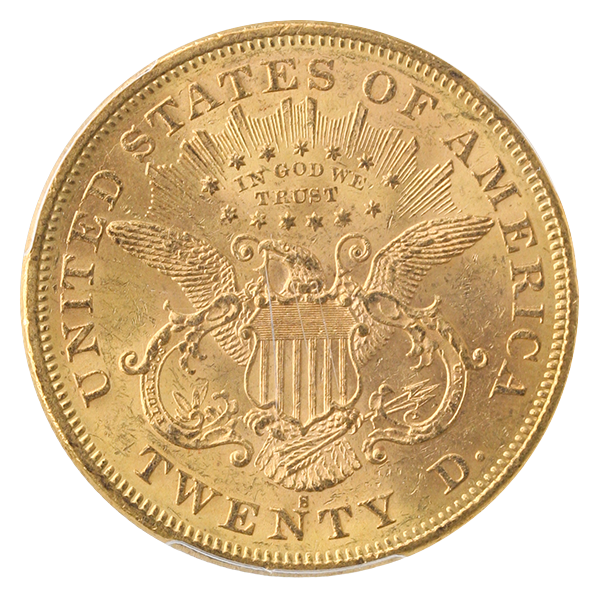 1874-S $20 Liberty PCGS MS61 CAC 1874-S $20 Liberty PCGS MS61 CAC