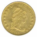 1801 $10 Draped Bust PCGS MS64 CAC